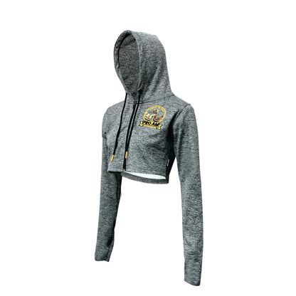 FULL SLEEVE WOMEN'S CROP TOP (ZIP UP)