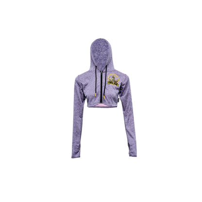 FULL SLEEVE WOMEN'S CROP TOP (ZIP UP)