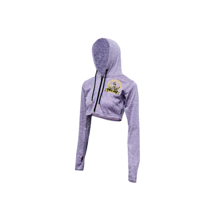 FULL SLEEVE WOMEN'S CROP TOP (ZIP UP)