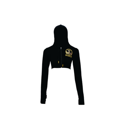 FULL SLEEVE WOMEN'S CROP TOP (ZIP UP)