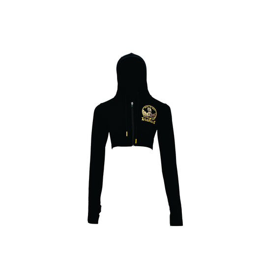 FULL SLEEVE WOMEN'S CROP TOP (ZIP UP)